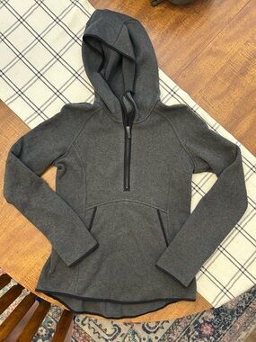Lululemon Fleece and Thank You Pullover Hoodie Women’s Size 4 Gray
